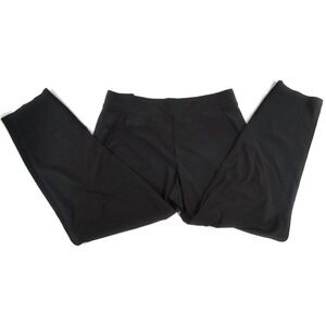 Athleta Pants Womens 14 Black Pull On Straight Leg Stretch Travel Athletic